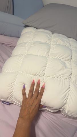 Customer photo for Cooling Puff-Grid Pillow BOGO