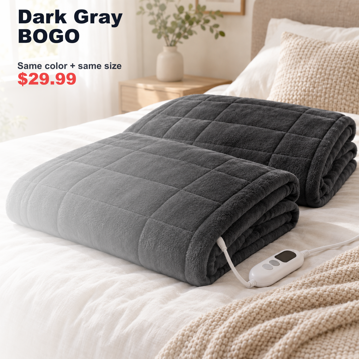 heating pad SKU image for Dark Gray
