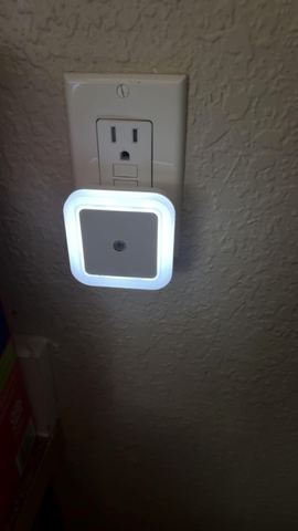 Customer photo for Dusk-to-Dawn LED Plug-In Night Light 20-Pack