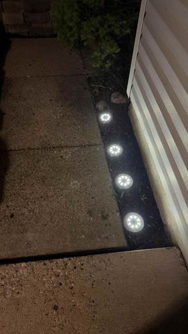 Customer photo for 24-Pack Solar Ground Lights