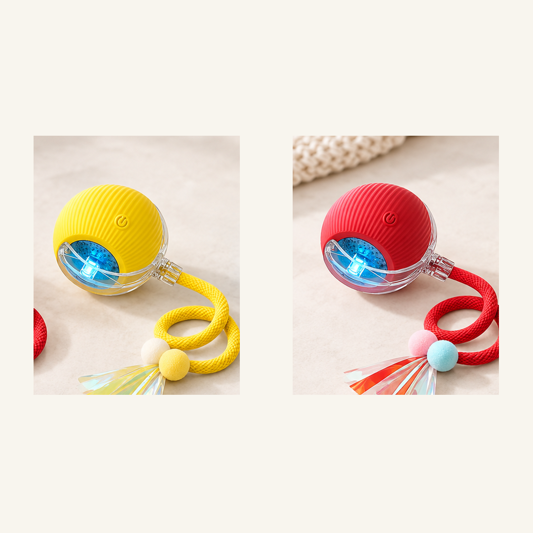 SKU image for pet teaser toy 2 pack Yellow and Red