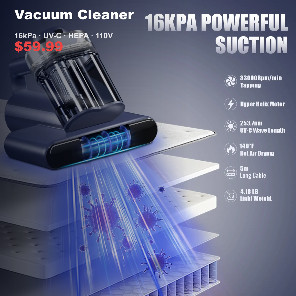 mattress vacuum SKU image for Vacuum Cleaner
