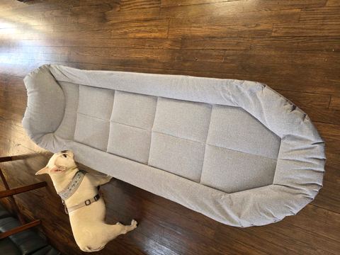 Customer photo for Adjustable Folding Camping Cot