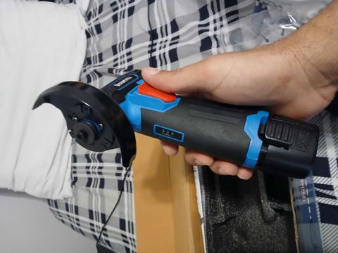 Customer photo for 12V Mini Cordless Angle Grinder BOGO