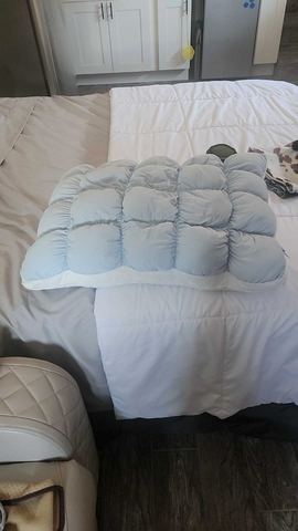Customer photo for Cooling Puff-Grid Pillow BOGO