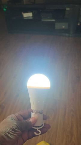Customer photo for Rechargeable Emergency LED Light Bulbs 10-Pack