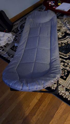 Customer photo for Adjustable Folding Camping Cot