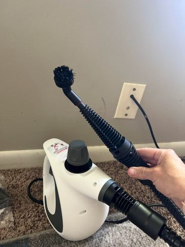 Customer photo for Handheld Steam Cleaner with 12 Accessories