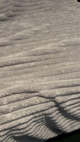 Customer photo for King Channel-Stripe Fleece Blanket Bundles