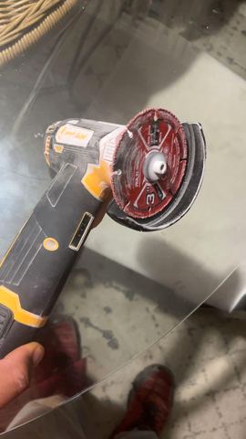 Customer photo for 12V Mini Cordless Angle Grinder BOGO