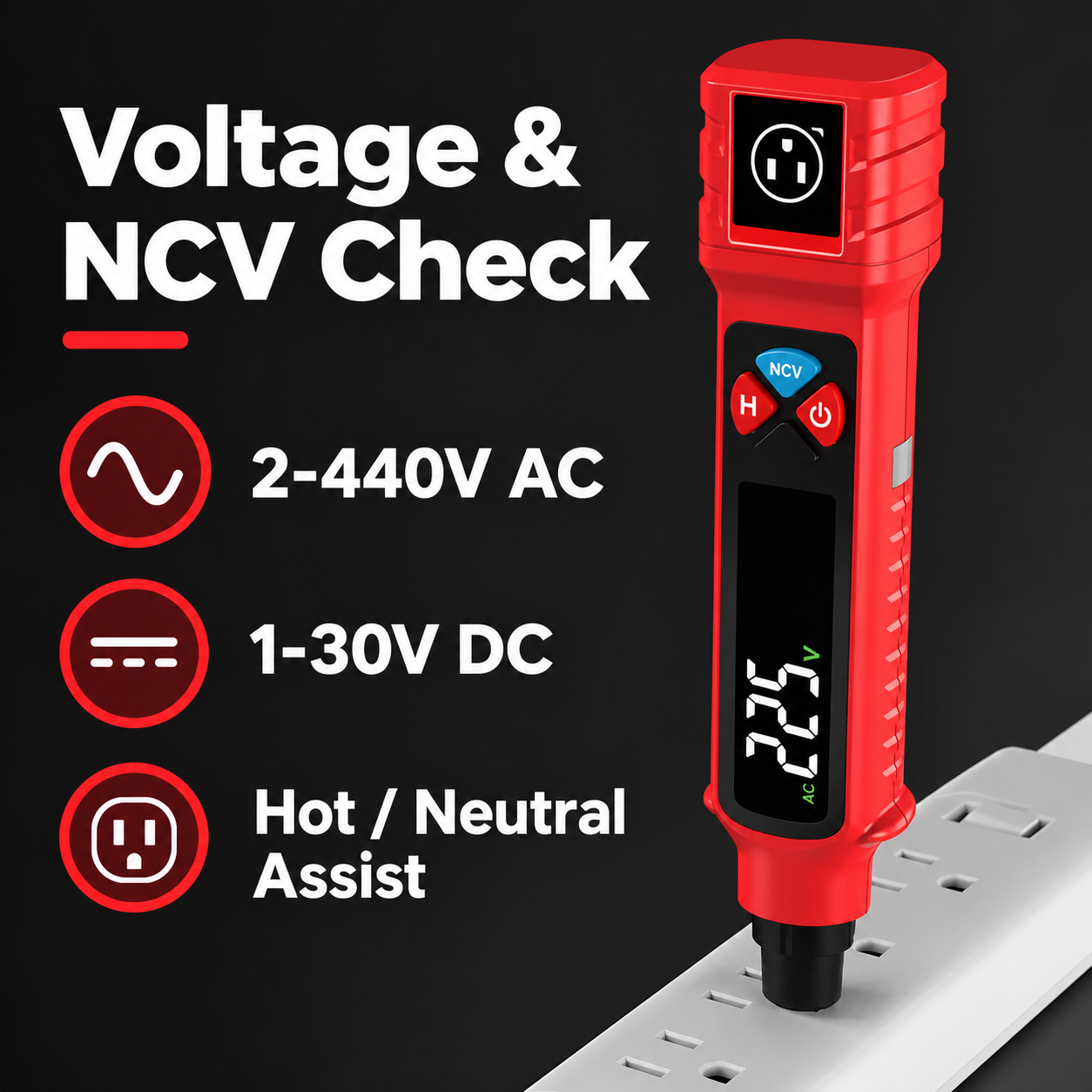 voltage and NCV detection range image