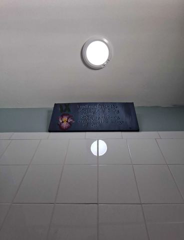 Customer photo for Rechargeable Motion Sensor Ceiling Light Bundle