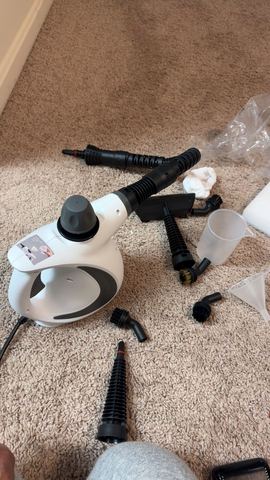 Customer photo for Handheld Steam Cleaner with 12 Accessories