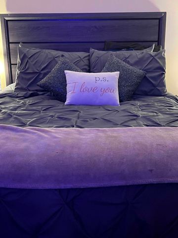 Customer photo for Queen Pintuck 7-Piece Comforter Set