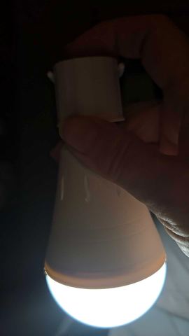 Customer photo for Rechargeable Emergency LED Light Bulbs 10-Pack