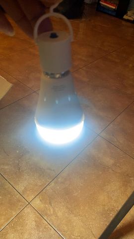 Customer photo for Rechargeable Emergency LED Light Bulbs 10-Pack
