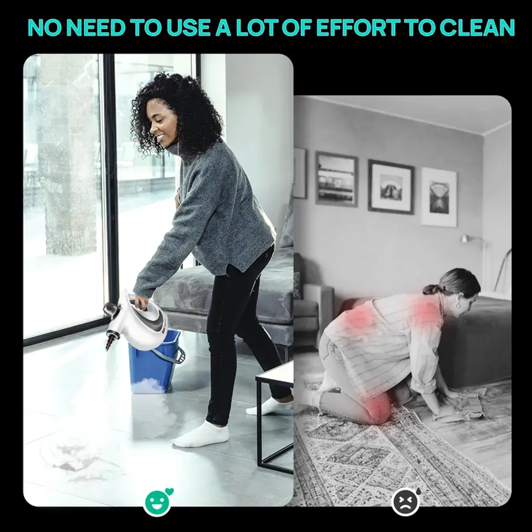handheld steam cleaner used for home surface cleaning