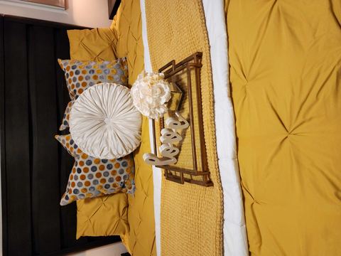 Customer photo for Queen Pintuck 7-Piece Comforter Set