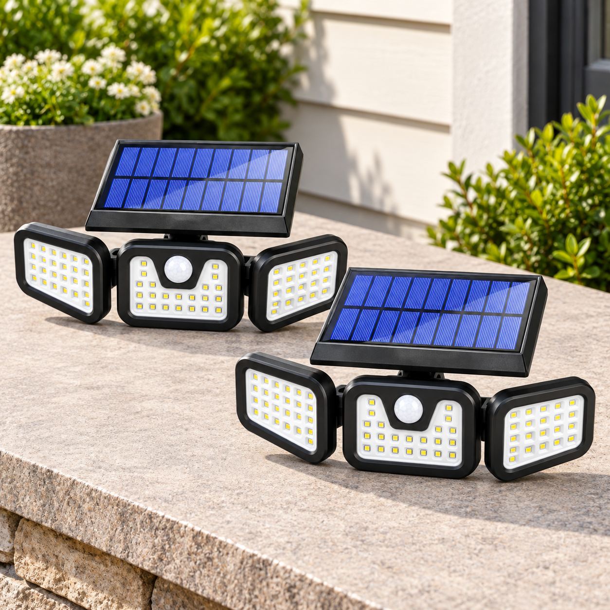 SKU image for 2 Solar Lights solar motion sensor wall lights