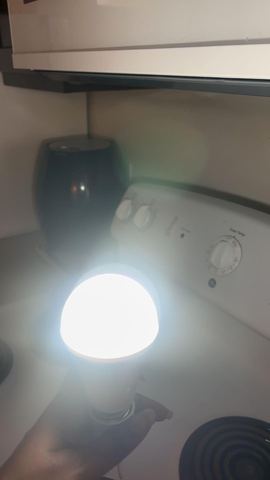 Customer photo for Rechargeable Emergency LED Light Bulbs 10-Pack