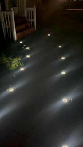 Customer photo for 24-Pack Solar Ground Lights