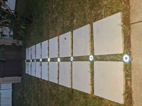 Customer photo for 24-Pack Solar Ground Lights