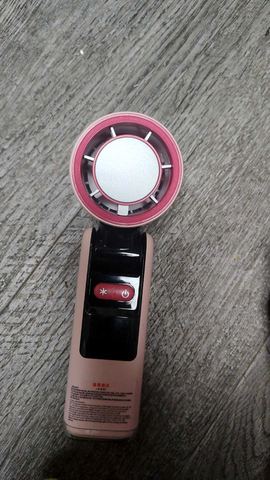 Customer photo for BOGO Handheld Cooling Fan, 5-Speed 4000mAh Rechargeable