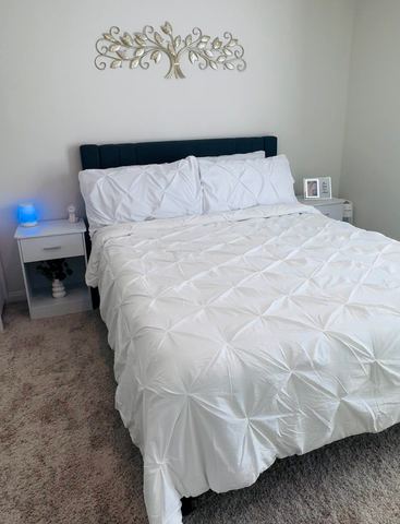 Customer photo for Queen Pintuck 7-Piece Comforter Set