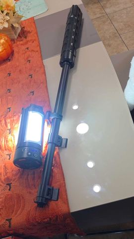 Customer photo for Rechargeable Tripod Camping Lantern with Remote