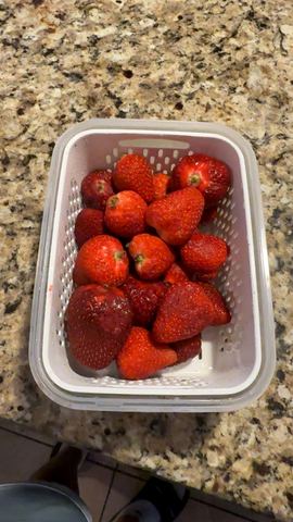 Customer photo for 5-Piece Fridge Organizer Containers - 2 Sets