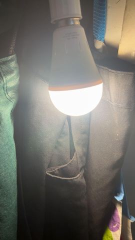 Customer photo for Rechargeable Emergency LED Light Bulbs 10-Pack