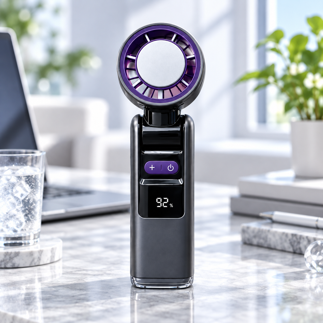 handheld cooling fan SKU image for Black