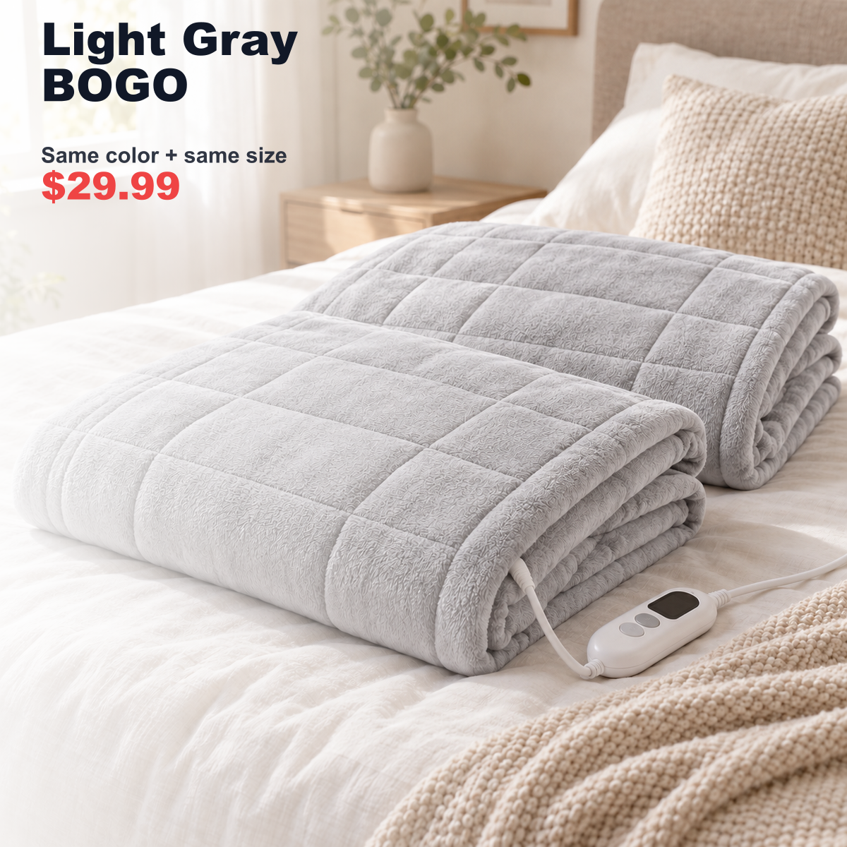 heating pad SKU image for Light Gray