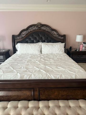 Customer photo for Queen Pintuck 7-Piece Comforter Set