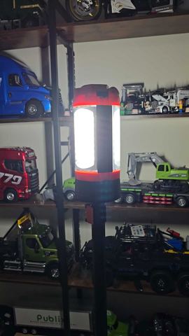 Customer photo for Rechargeable Tripod Camping Lantern with Remote
