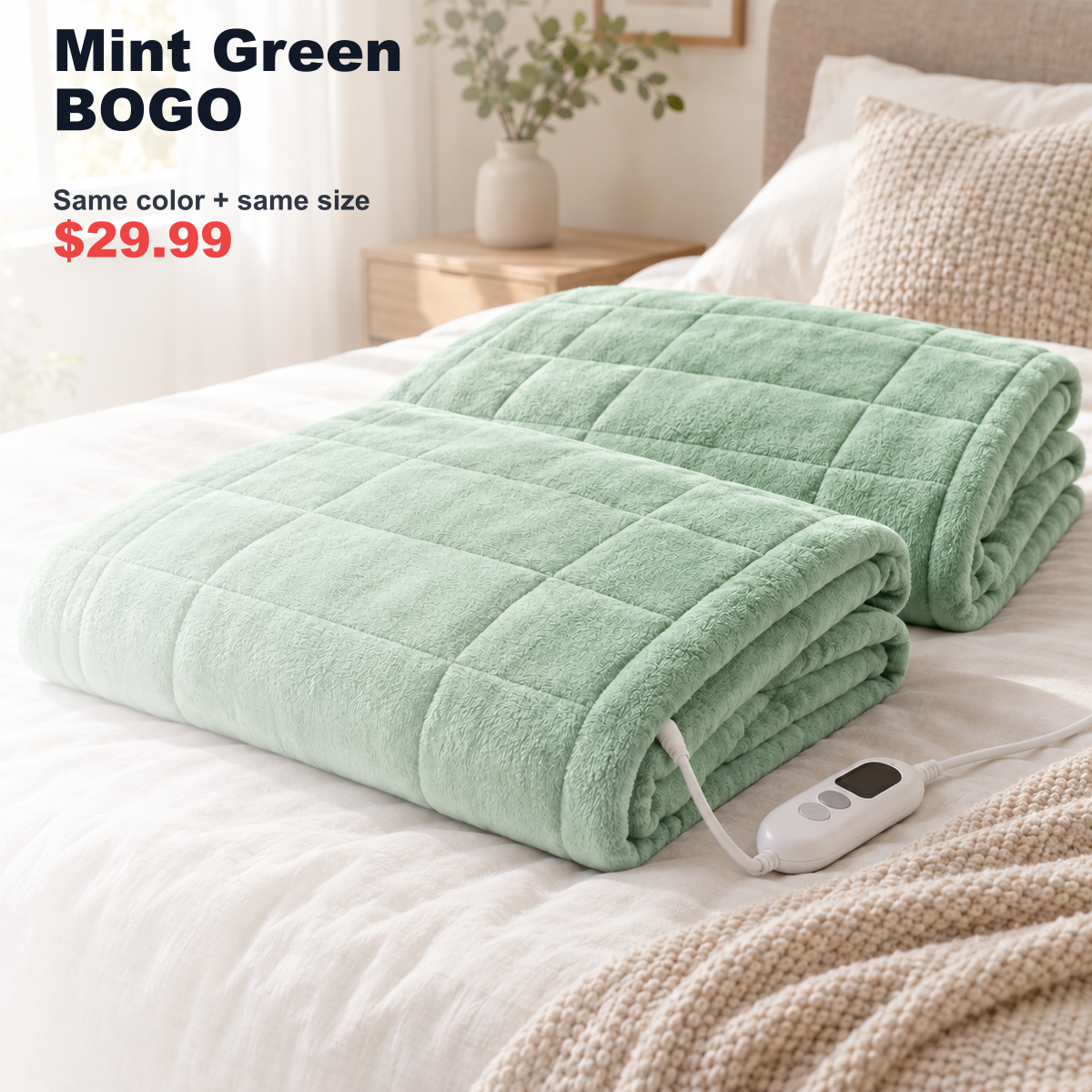 heating pad SKU image for Mint Green