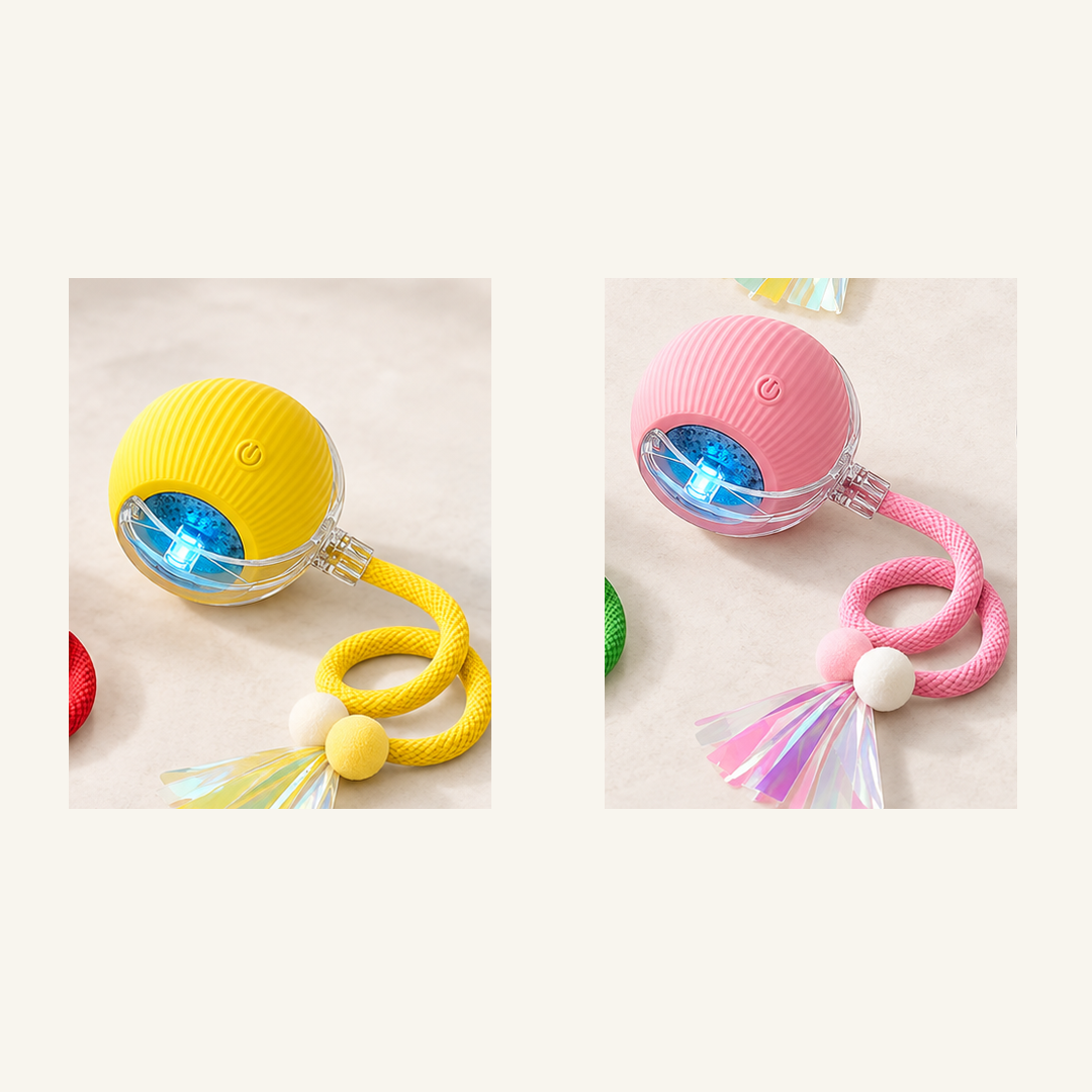 SKU image for pet teaser toy 2 pack Yellow and Pink