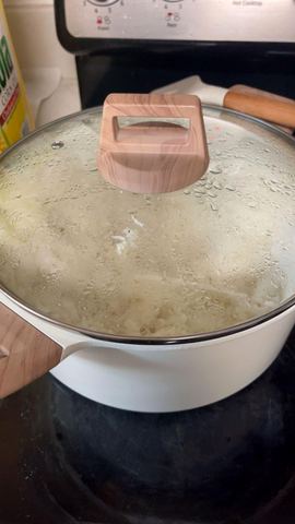 Customer photo for 25-Piece Ceramic Granite Cookware Set