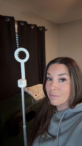 Customer photo for Magnetic Phone Tripod with HaloGlow Light BOGO Bundle