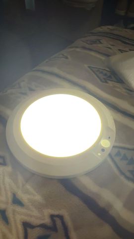 Customer photo for Rechargeable Motion Sensor Ceiling Light Bundle