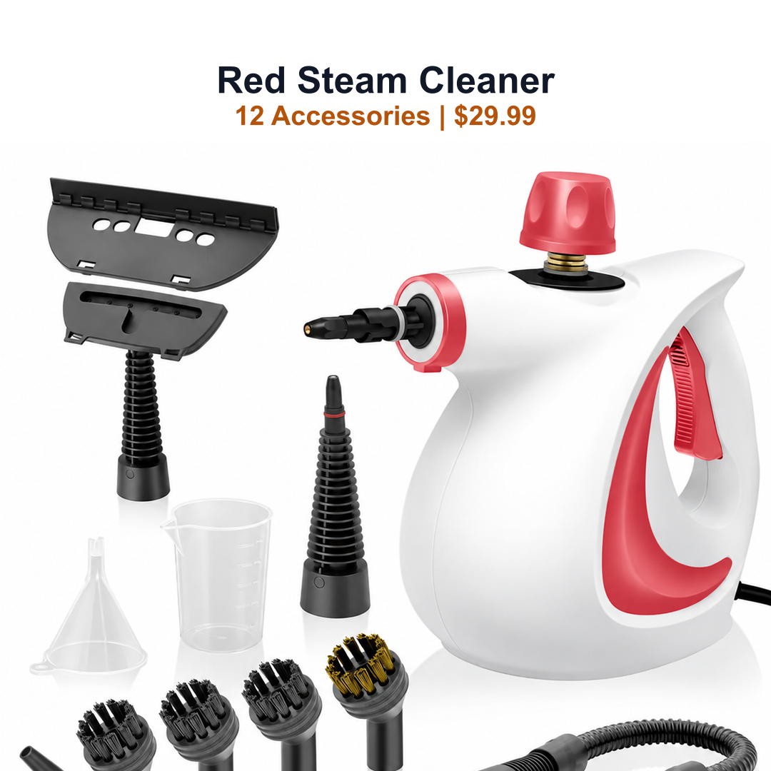 handheld steam cleaner SKU image for Red