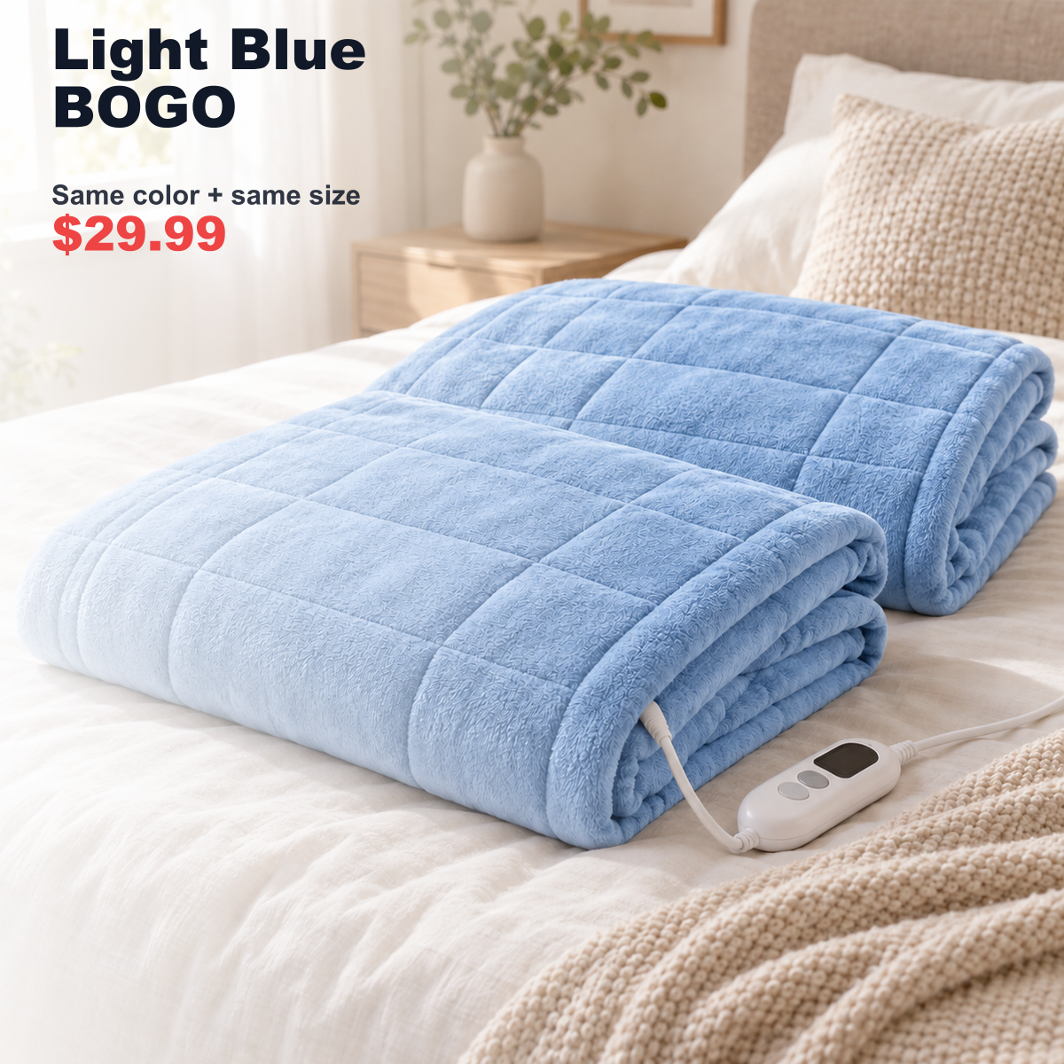 heating pad SKU image for Light Blue