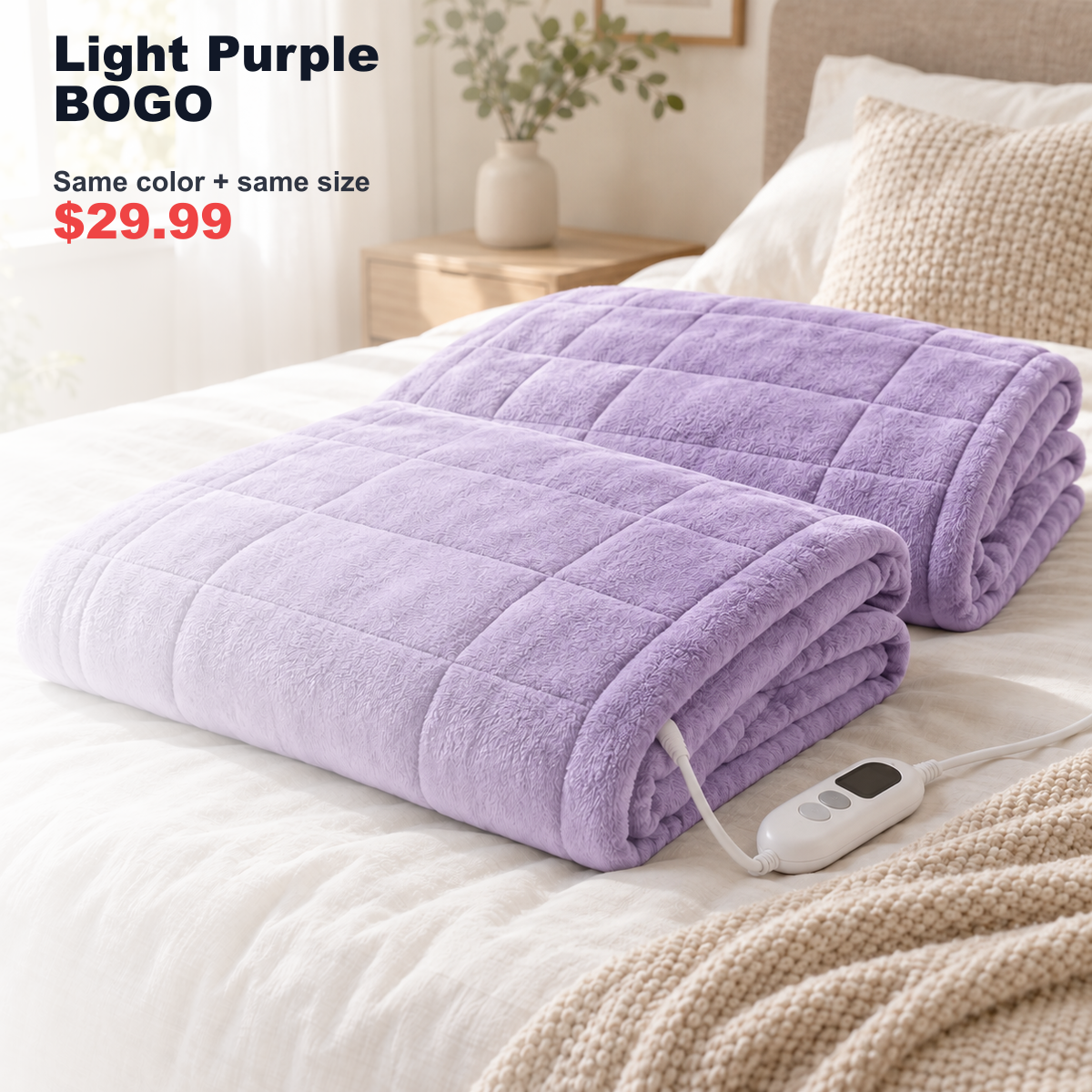 heating pad SKU image for Light Purple