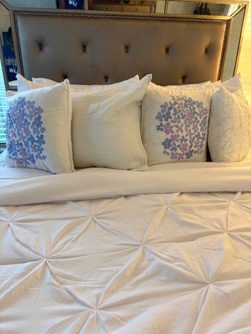 Customer photo for Queen Pintuck 7-Piece Comforter Set