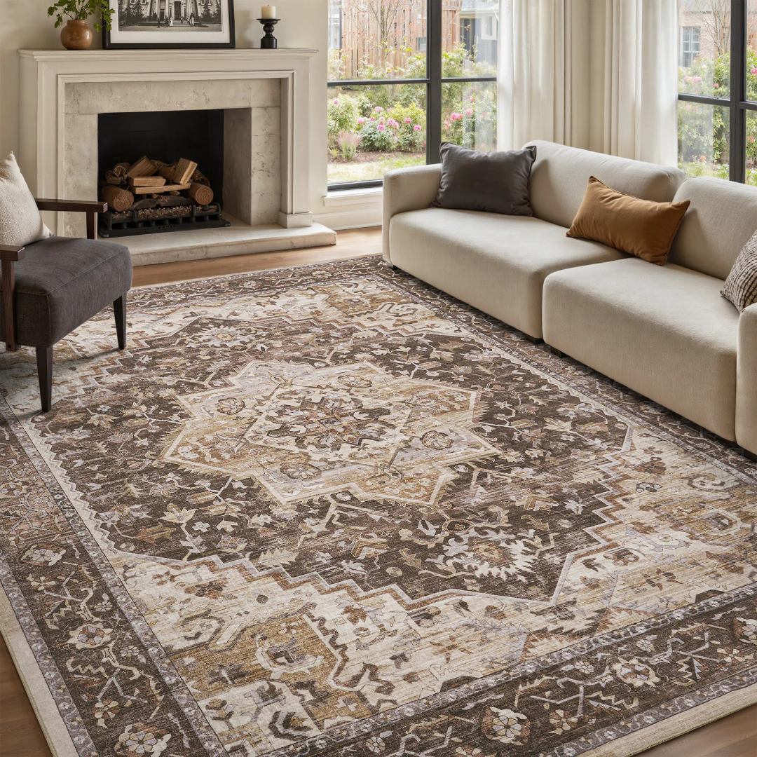 SKU image for BOGO rug style Solara - Dark Brown/Multi