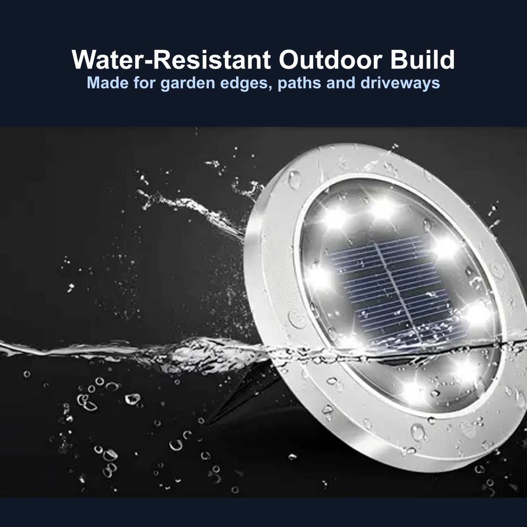 water resistant outdoor solar ground light build