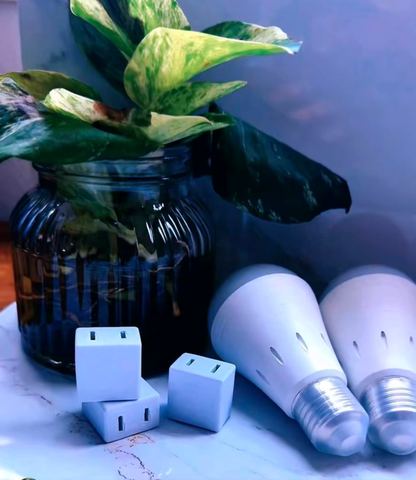 Customer photo for Rechargeable Emergency LED Light Bulbs 10-Pack