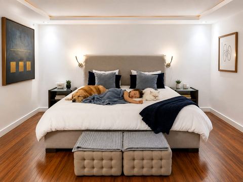Customer photo for Double-Stuffed All-Season Comforter