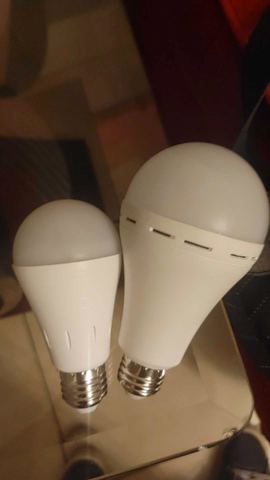 Customer photo for Rechargeable Emergency LED Light Bulbs 10-Pack