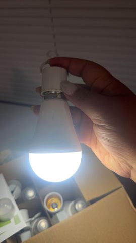 Customer photo for Rechargeable Emergency LED Light Bulbs 10-Pack